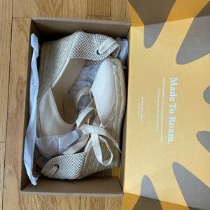 Soludos Marseille Espadrille Wedge Heels Blush NEW NWOB Size 9